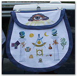 19th Century Replica Apron by W. Brother Michael Moon